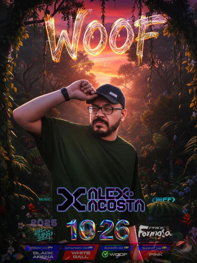 HAPPY PRIDE TAIPEI! 
I’m so happy to be back! So get ready for Sunday afternoon at WOOF! I’ll make it extra special!