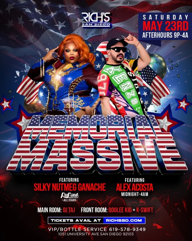 This Saturday, San Diego is the move! 💥
Stopping by Rich’s Club for Memorial Massive. Get ready for a night full of great music, non-stop dancing, and the absolute best vibes.
Who’s joining me? Let’s make it unforgettable! 🔊🔥

#djalexacosta #aaontour #richssandiego #memorialdayweekend #sandiegonightlife