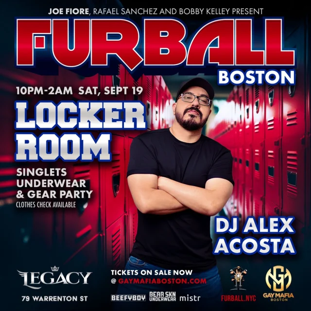 Boston, get your harnesses ready! We’ll see you this Saturday at FURBALL @legacybos Arrive early, because the night is going to be hot and very steamy!

#djalexacosta #aaontour #furballny #leatherparty #legacyboston