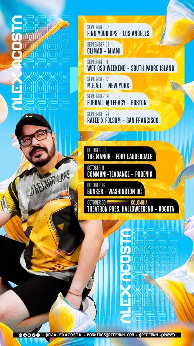 The next few weeks are going to be 🔥

September + October 🗓️
Different dance floors, same energy, same connection. 🖤

Can’t wait to see so many of you again. Which one are we dancing together? 👀

#djalexacosta #aaontour #aatour2016 #dj #music